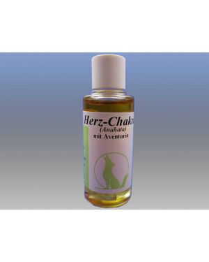 Herz-Chakra-Öl mit Edelstein Aventurin, 15ml