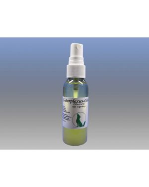 Solarplexus-Chakra-Massageöl mit Edelstein Tigerauge, 50 ml Sprühflasche