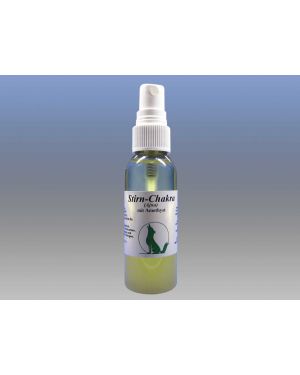 Stirn-Chakra-Massageöl mit Edelstein Amethyst, 50 ml Sprühflasche